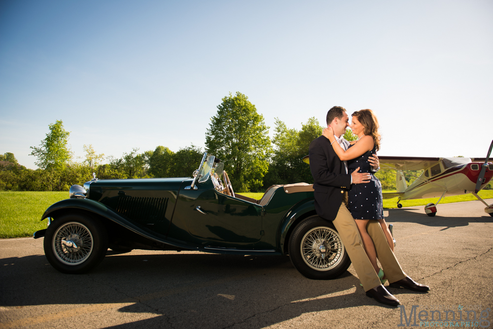 antique car engagement session