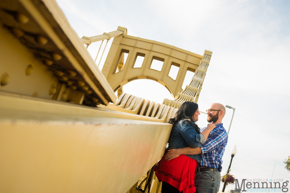 Richelle & Ryan - Downtown Pittsburgh - Roberto Clemente Bridge - PNC Park - North Shore - Heinz Pickle - Pittsburgh Engagement Session - Youngstown OH Photographers_0011