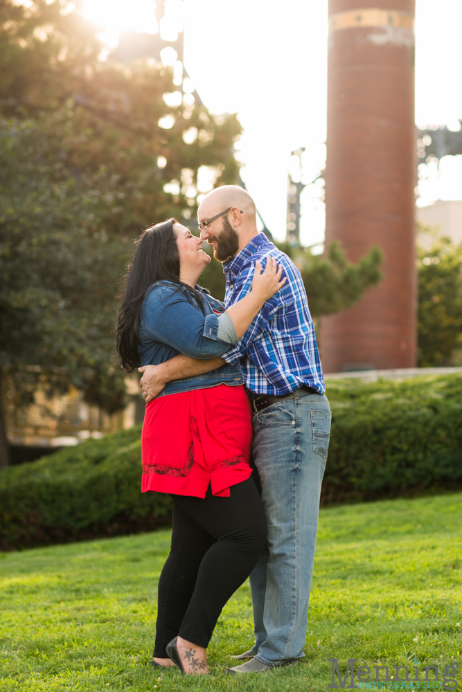 Richelle & Ryan - Downtown Pittsburgh - Roberto Clemente Bridge - PNC Park - North Shore - Heinz Pickle - Pittsburgh Engagement Session - Youngstown OH Photographers_0017