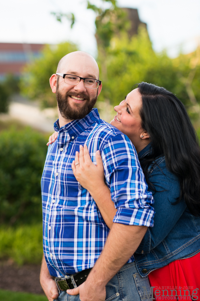 Richelle & Ryan - Downtown Pittsburgh - Roberto Clemente Bridge - PNC Park - North Shore - Heinz Pickle - Pittsburgh Engagement Session - Youngstown OH Photographers_0018