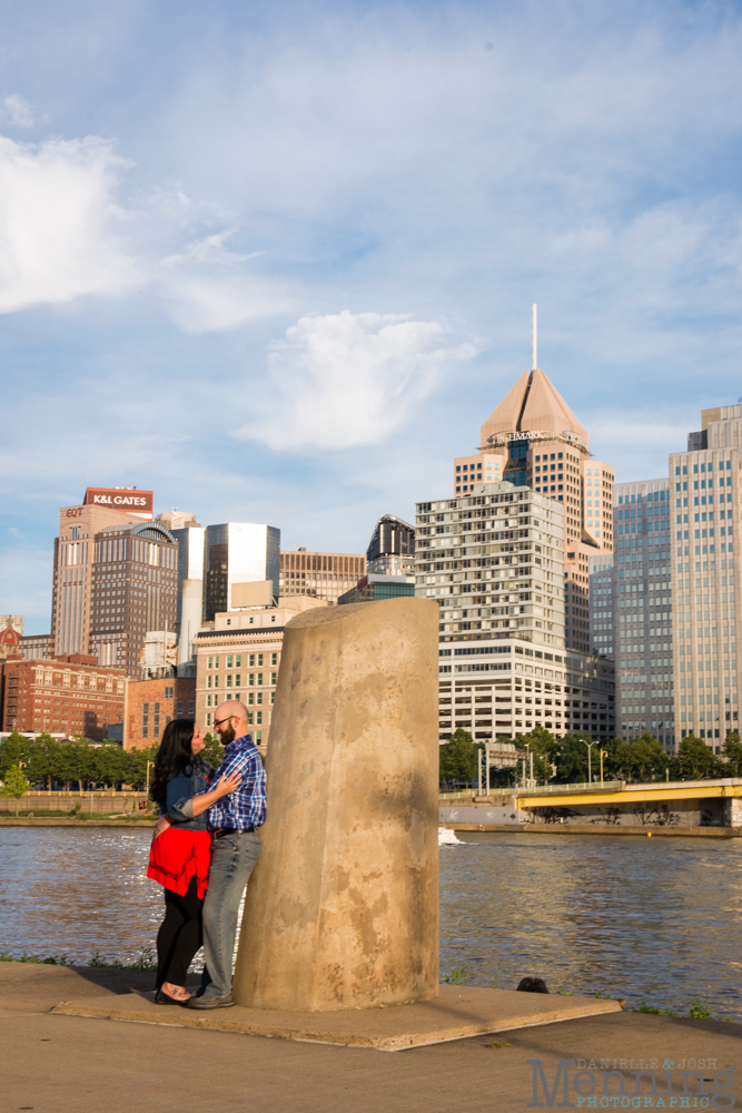 Richelle & Ryan - Downtown Pittsburgh - Roberto Clemente Bridge - PNC Park - North Shore - Heinz Pickle - Pittsburgh Engagement Session - Youngstown OH Photographers_0026