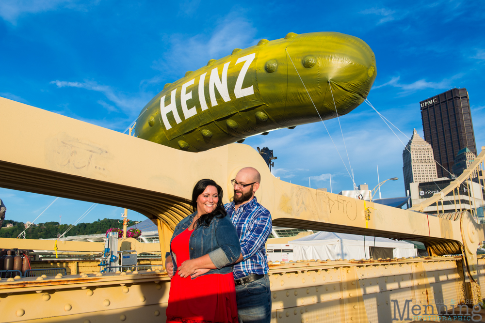 Richelle & Ryan - Downtown Pittsburgh - Roberto Clemente Bridge - PNC Park - North Shore - Heinz Pickle - Pittsburgh Engagement Session - Youngstown OH Photographers_0034