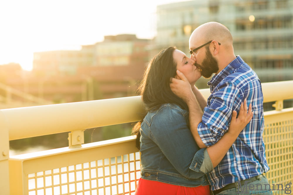 Richelle & Ryan - Downtown Pittsburgh - Roberto Clemente Bridge - PNC Park - North Shore - Heinz Pickle - Pittsburgh Engagement Session - Youngstown OH Photographers_0039