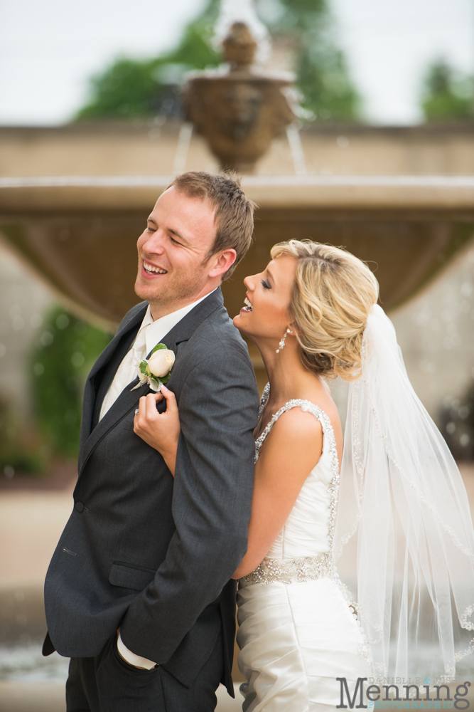 laughing bride & groom