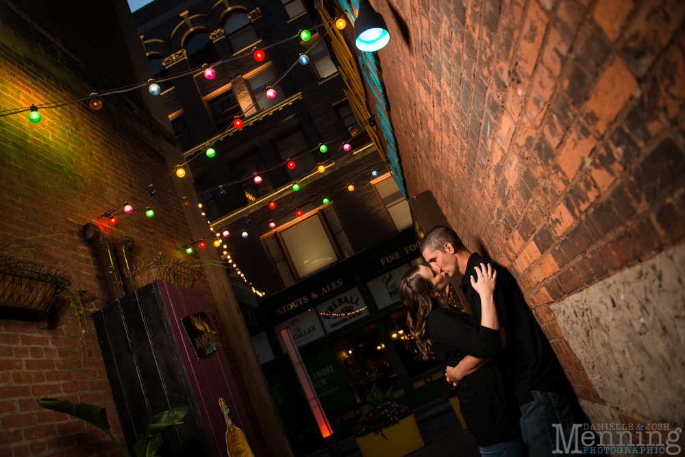 downtown Cleveland engagement session