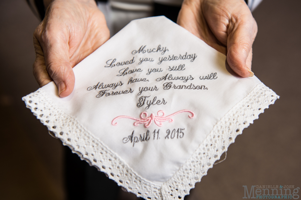 grandmother handkerchief for wedding day gift