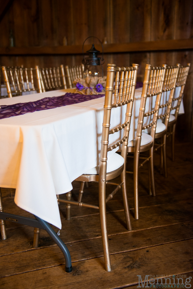 burlap and lace barn wedding