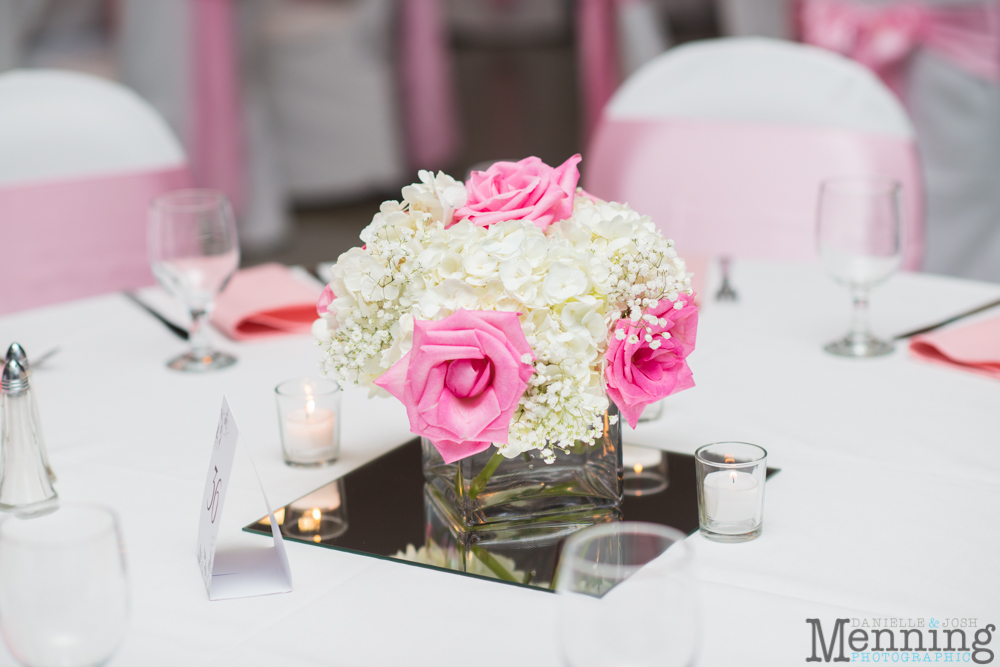 pink wedding decor