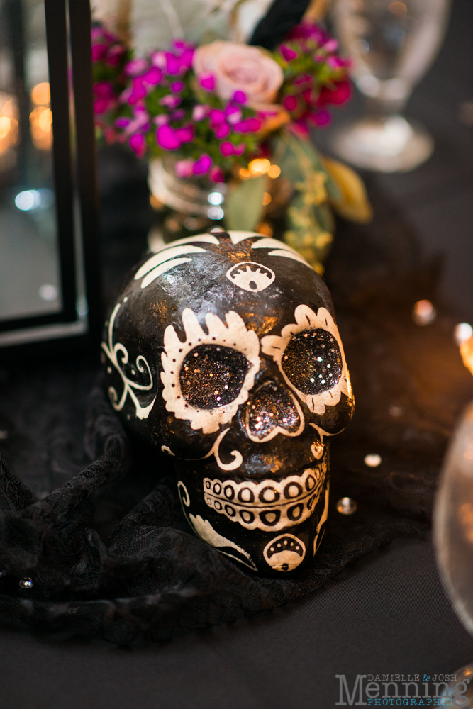 skull wedding details