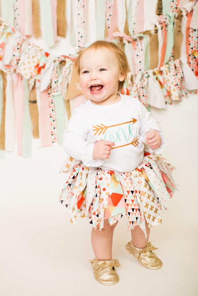 fabric banner backdrop for first birthday photos