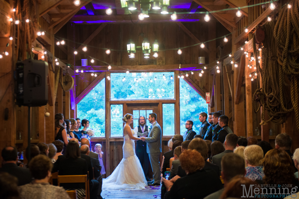 inside wedding ceremony at The Barn & Gazebo