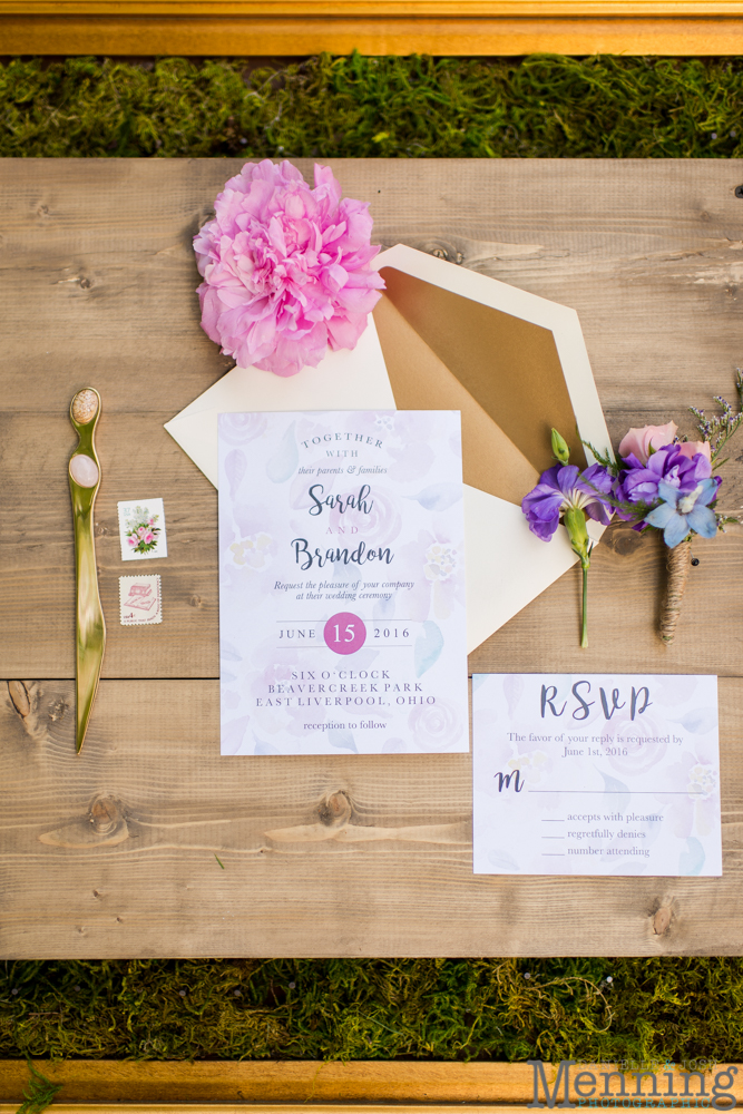 watercolor invitation suite