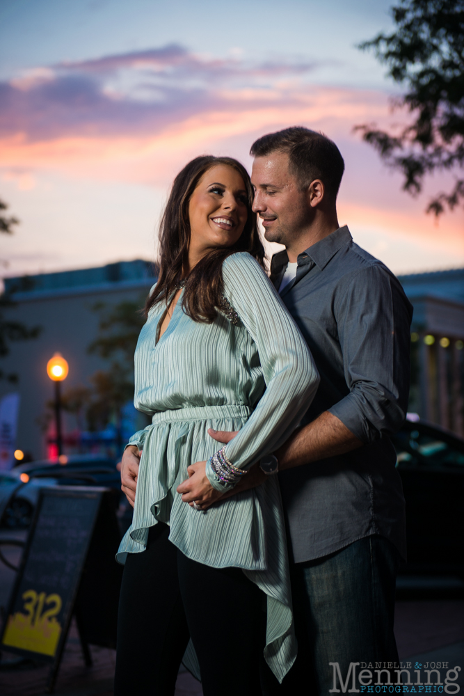 engagement photos in downtown Youngstown