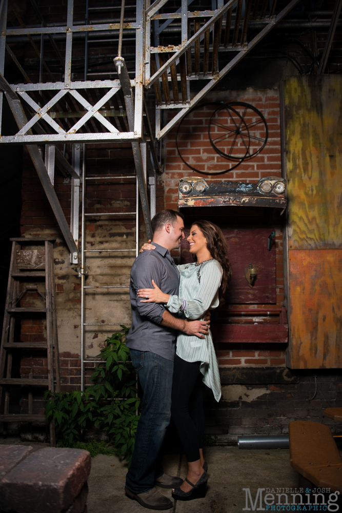 engagement photos in downtown Youngstown