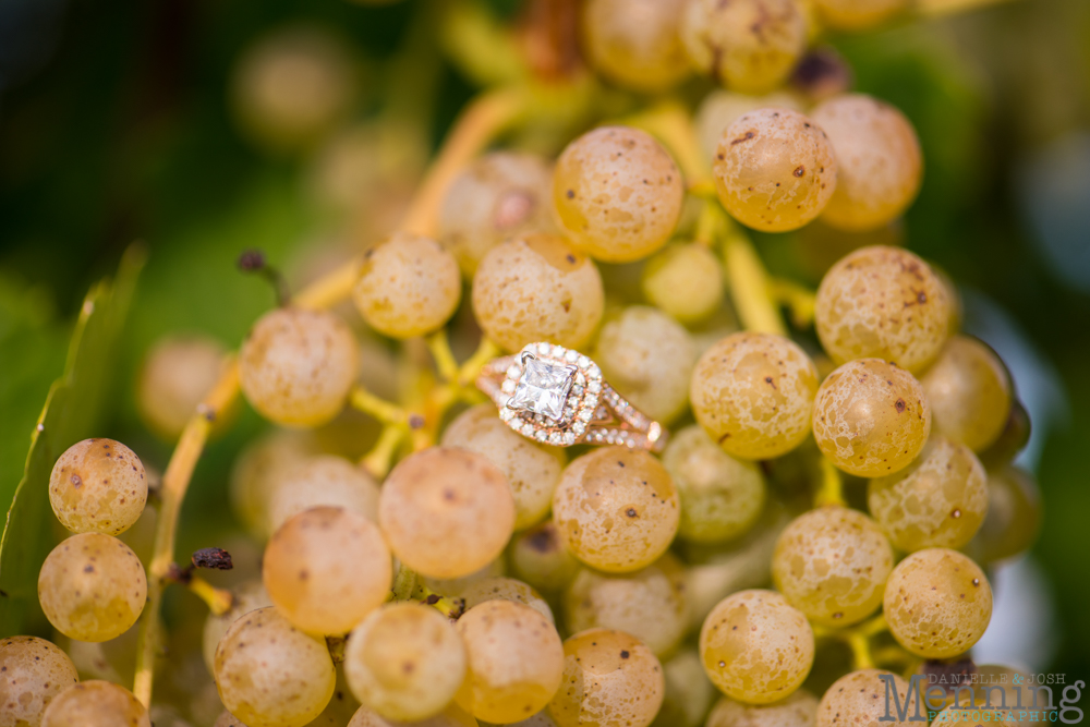 engagement ring with grapes