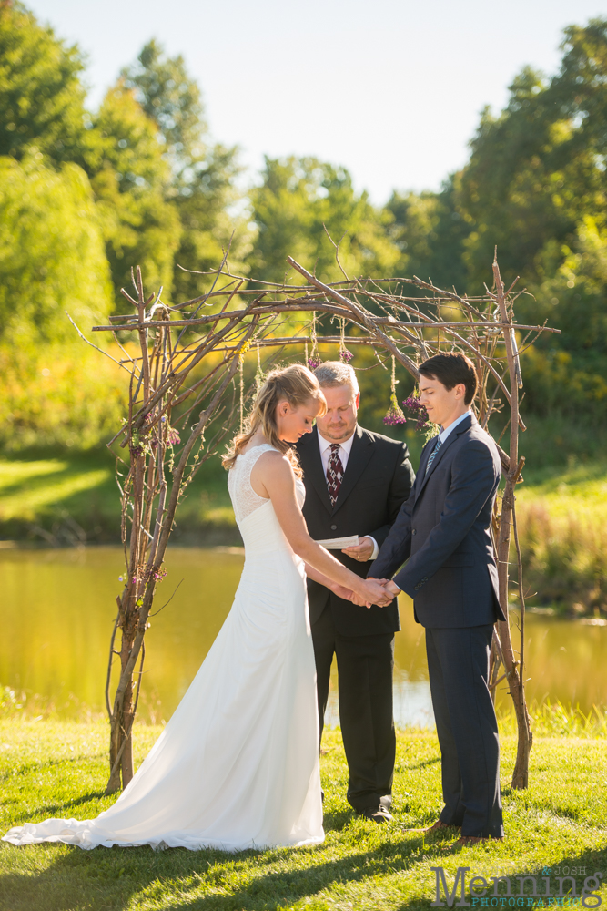 backyard wedding Columbiana Ohio