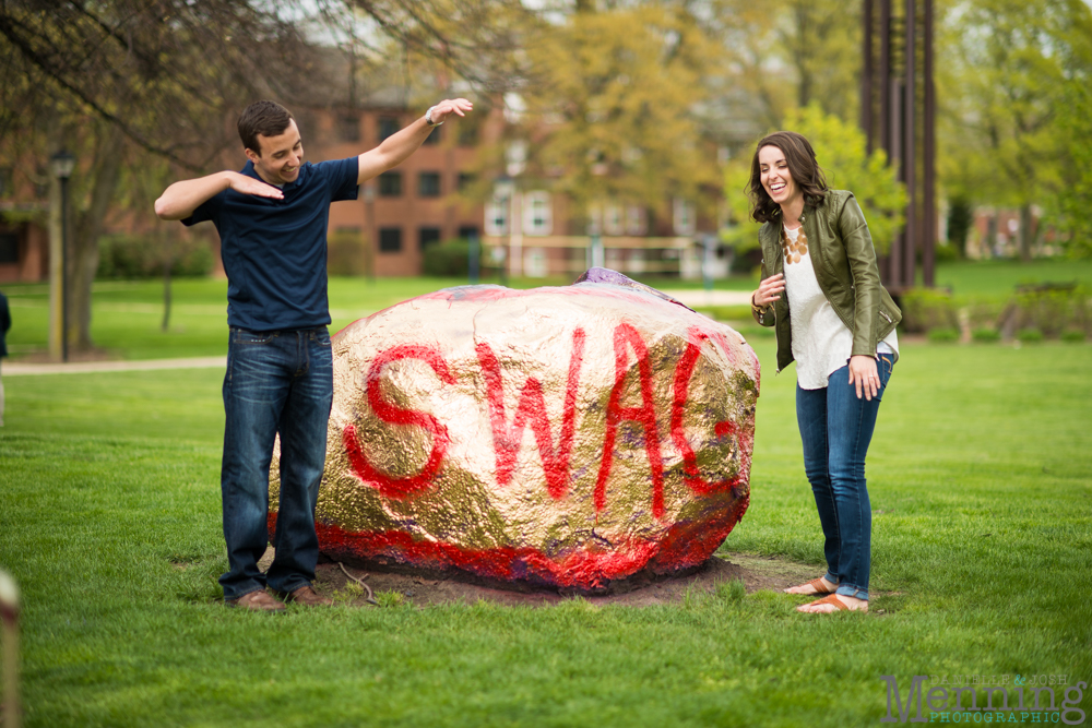 Mount Union University engagement photos