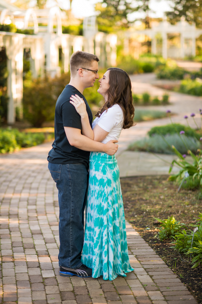 Youngstown engagement photos in Mill Creek Park