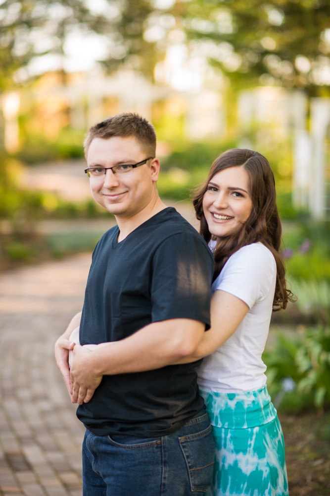 Youngstown engagement photos in Mill Creek Park