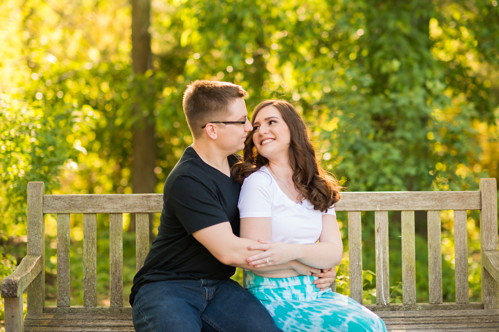 Youngstown engagement photos in Mill Creek Park