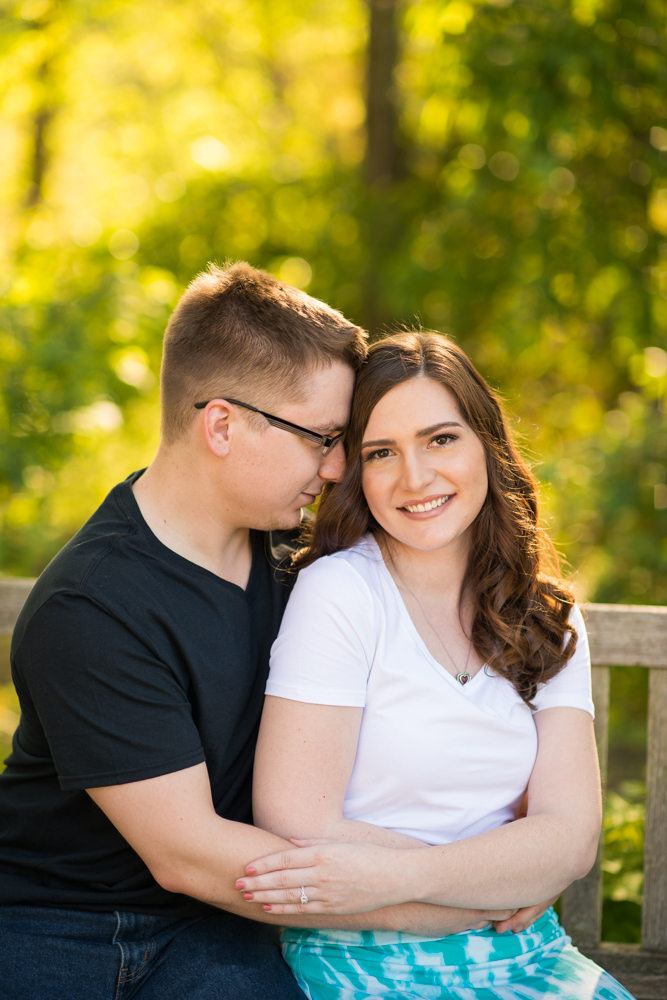 Youngstown engagement photos in Mill Creek Park