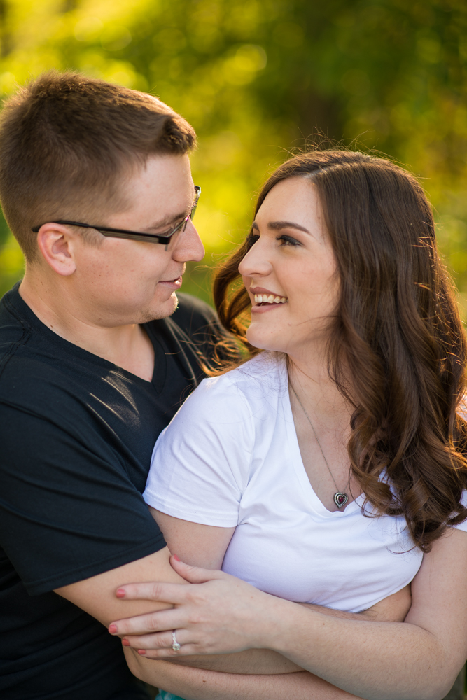 Youngstown engagement photos in Mill Creek Park