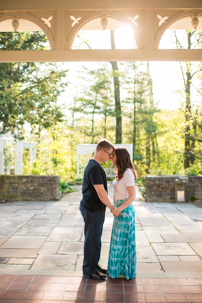 Youngstown engagement photos in Mill Creek Park