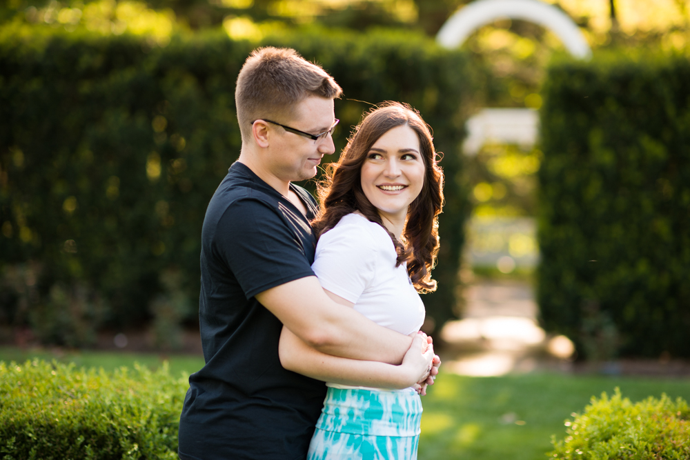 Youngstown engagement photos in Mill Creek Park