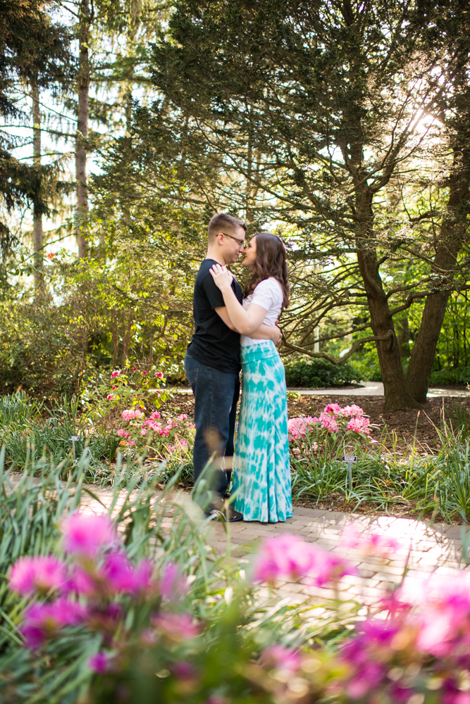 Youngstown engagement photos in Mill Creek Park