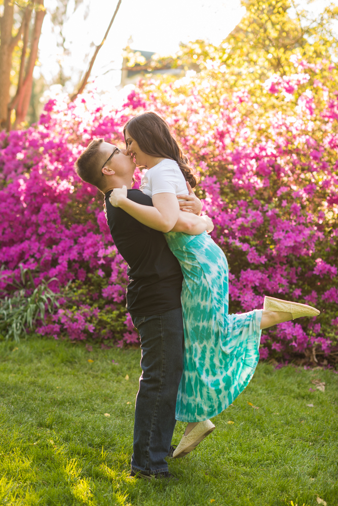 Youngstown engagement photos in Mill Creek Park