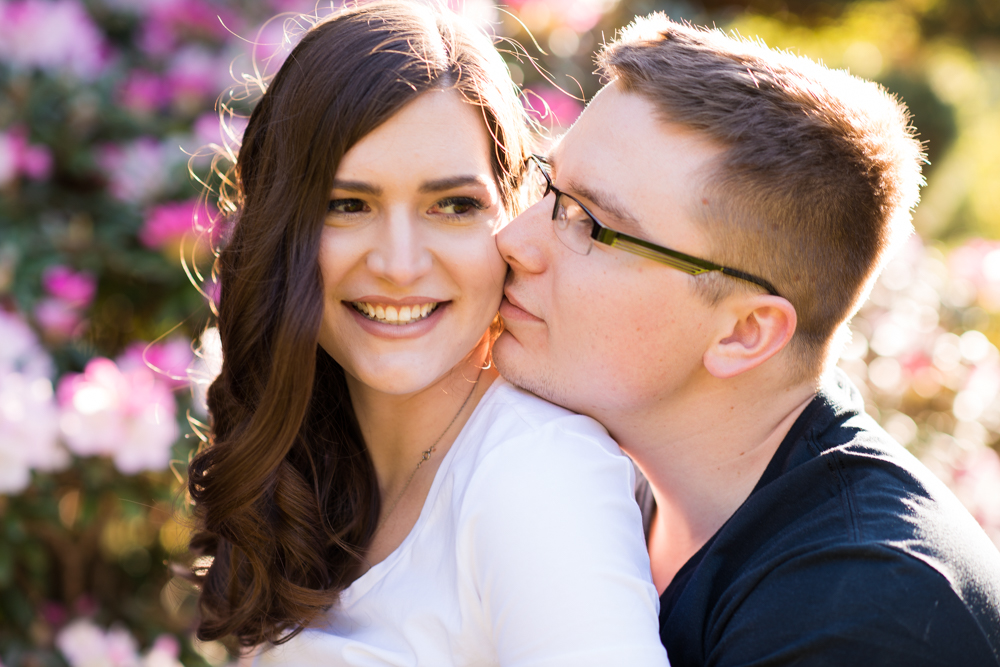 Youngstown engagement photos in Mill Creek Park