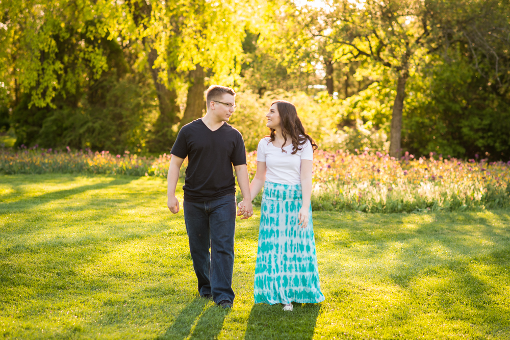 Youngstown engagement photos in Mill Creek Park