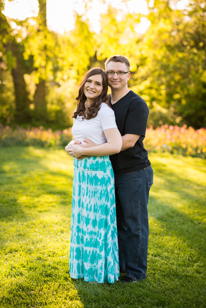 Youngstown engagement photos in Mill Creek Park