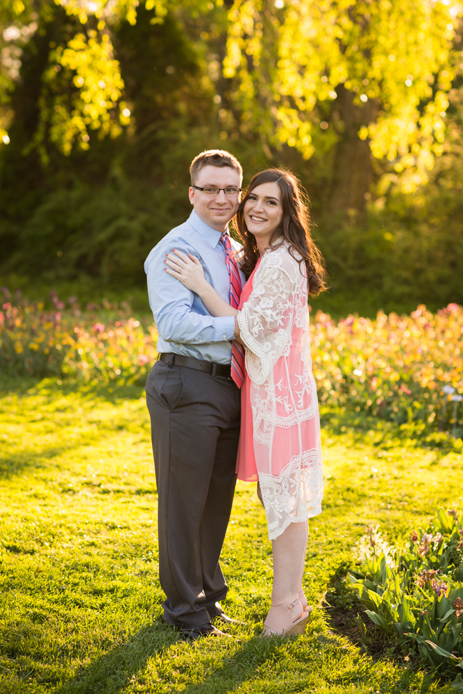 Youngstown engagement photos in Mill Creek Park