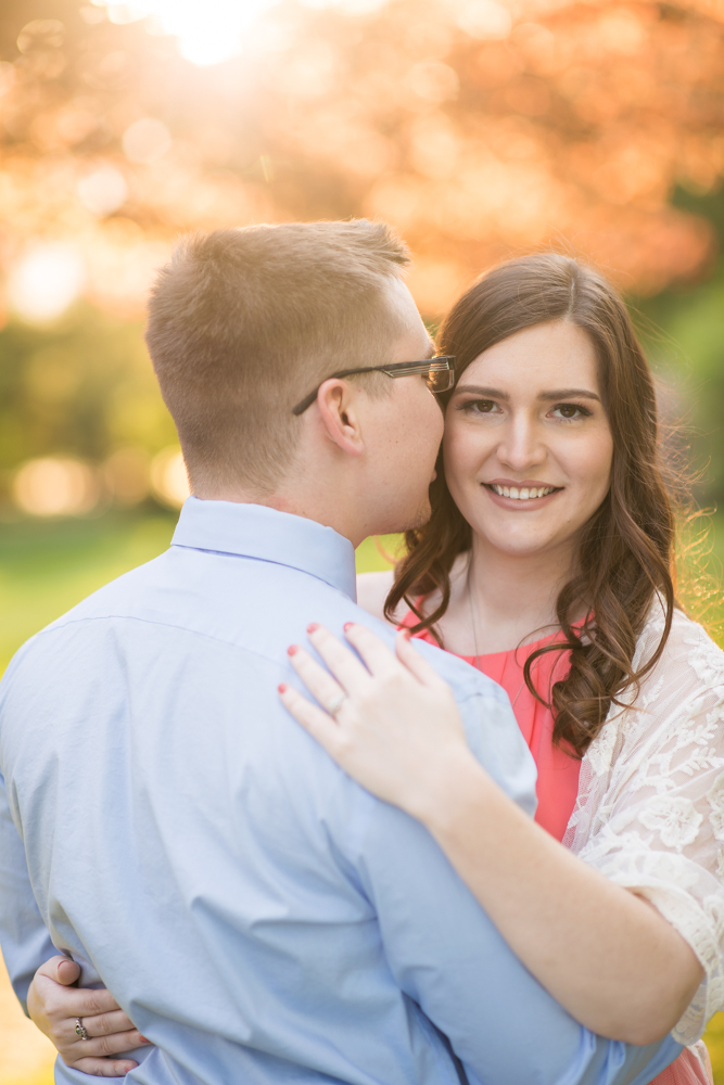 Youngstown engagement photos in Mill Creek Park