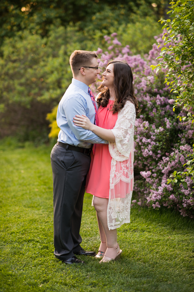 Youngstown engagement photos in Mill Creek Park