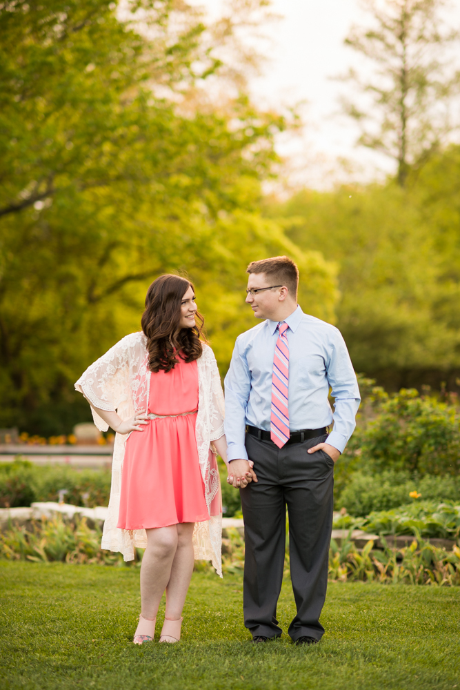 Youngstown engagement photos in Mill Creek Park