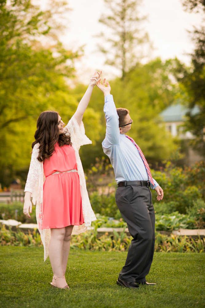 Youngstown engagement photos in Mill Creek Park