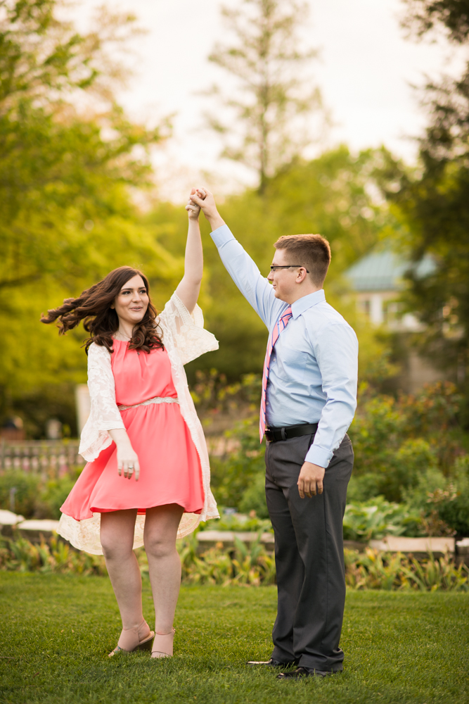 Youngstown engagement photos in Mill Creek Park