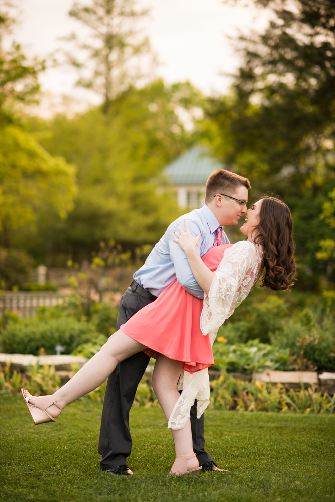 Youngstown engagement photos in Mill Creek Park