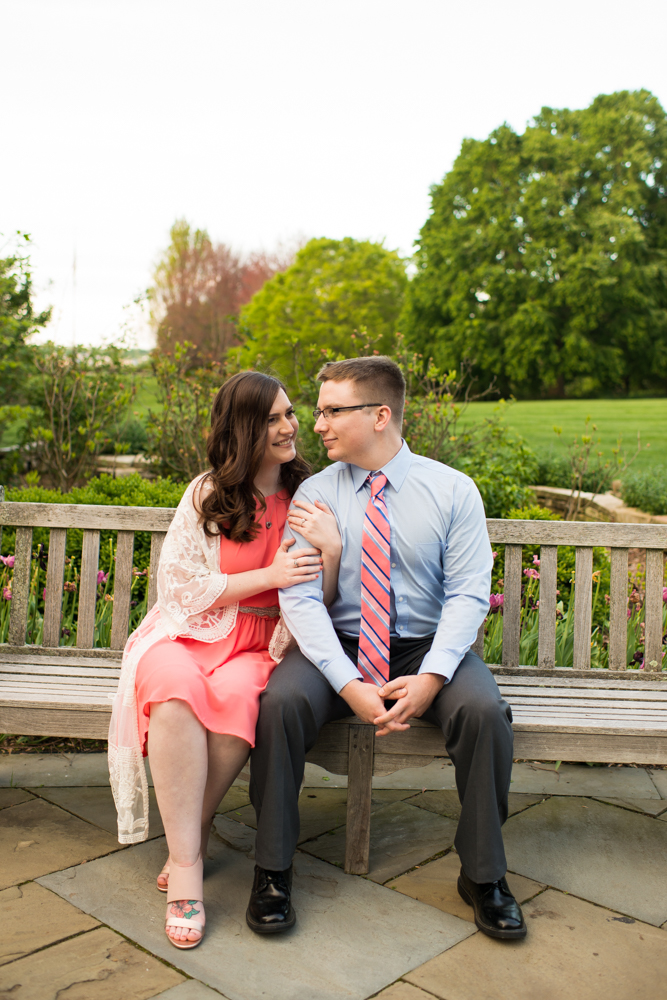 Youngstown engagement photos in Mill Creek Park