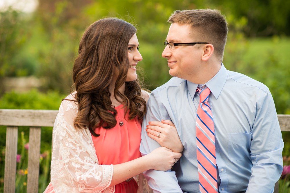 Youngstown engagement photos in Mill Creek Park