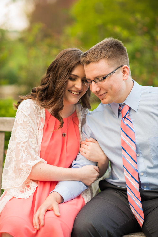 Youngstown engagement photos in Mill Creek Park