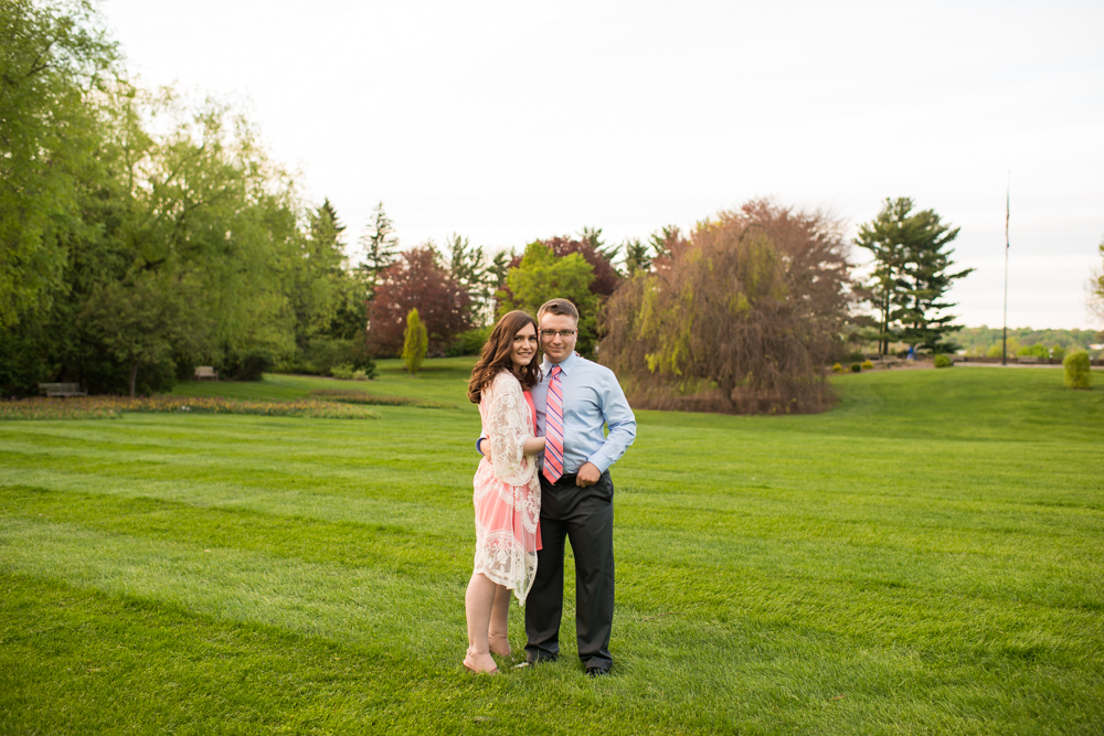 Youngstown engagement photos in Mill Creek Park