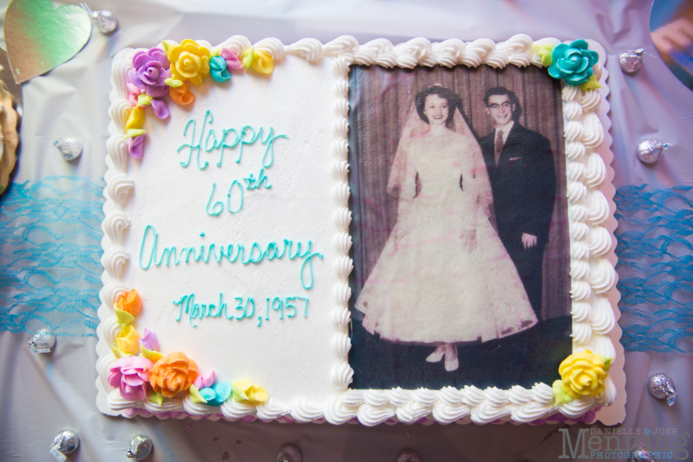 60th wedding anniversary cake