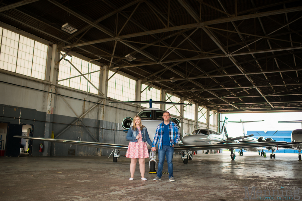 Youngstown airport engagement photos