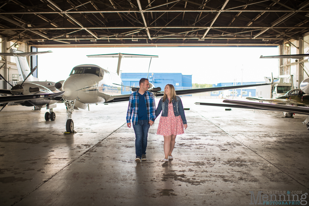 Youngstown airport engagement photos