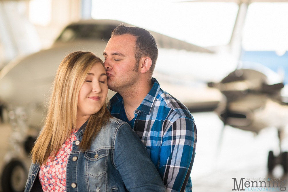 Youngstown airport engagement photos