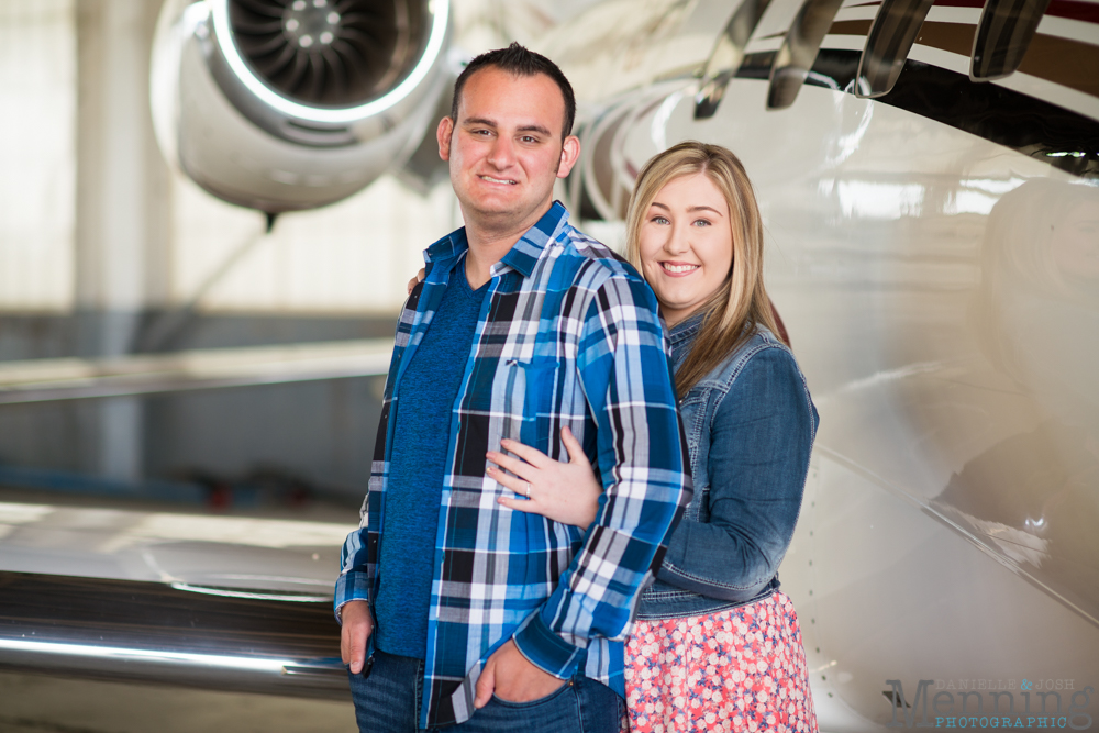 Youngstown airport engagement photos