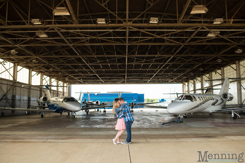 Youngstown airport engagement photos